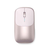Satechi Slim EX Wireless Mouse, Bluetooth 5.3 & 2.4GHz USB-C Wireless Mouse, Quiet Clicks, Precision Scroll Wheel, USB-C Rechargeable, Aluminum, Compatible with Mac, Windows, iPad & iPhone, Blush