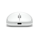 Satechi Slim EX Wireless Mouse, Bluetooth 5.3 & 2.4GHz USB-C Wireless Mouse, Quiet Clicks, Precision Scroll Wheel, USB-C Rechargeable, Aluminum, Compatible with Mac, Windows, iPad & iPhone, Silver