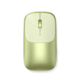 Satechi Slim EX Wireless Mouse, Bluetooth 5.3 & 2.4GHz USB-C Wireless Mouse, Quiet Clicks, Precision Scroll Wheel, USB-C Rechargeable, Aluminum, Compatible with Mac, Windows, iPad & iPhone, Citrus