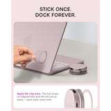 Satechi OntheGo 5-in-1 Multiport Adapter, USB-C Hub for MacBook Neo, MacBook Air & Pro, 4K HDMI, 60W PD Charging, 5Gbps USB-C & USB-A, UHS-I SD Card Reader, Magnetic Mount, Blush