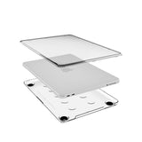 STM Studio Case for MacBook Neo | Slim Protective Lightweight Clear Cover, Snap-On Easy to Install with Raised Textured Feet, Open Hinge AirFlow Design, for Students & Professionals - Clear