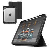 STM Dux Ultra Rugged Case for iPad A16 (2025)/10th Gen| Drop/Scratch Protection Folio, Transparent Back, Water-Resistant, Auto Sleep/Wake, Apple Pencil Storage, for Students & Professionals – Black