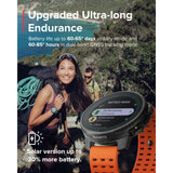 Suunto Vertical Solar GPS Adventure Watch| 49mm Size Matrix Display, Solar Charging, Offline Maps, Dual-Band GPS, 115+ Sport Modes, 100m Water Resistant, Stainless Steel, Canyon