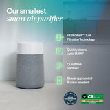BLUEAIR Blue Pure 511i Max | Hi-Performance Air Purifier, 3-Stage Filtration, Collects Dust, Gas, Pet Hair, VOCs, Washable Fabric Pre-Filter, for Home/Office – Up to 460 sqf Room size - White Grey
