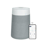 BLUEAIR Blue Pure 511i Max | Hi-Performance Air Purifier, 3-Stage Filtration, Collects Dust, Gas, Pet Hair, VOCs, Washable Fabric Pre-Filter, for Home/Office – Up to 460 sqf Room size - White Grey
