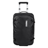 Thule Chasm Carry-On Wheeled Duffel Bag Suitcase 40L| Weather-Resistant Rolling Duffel with Recycled Fabric, Great for Travels & Weekends, Black