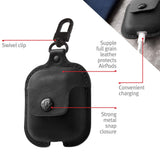 TWELVE SOUTH AirSnap Leather Protective Case for AirPods - Black