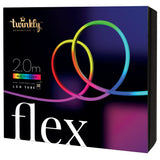 طقم بدء تشغيل TWINKLY FLEX بطول 2 متر - 192 مصباح LED RGB، أنبوب إضاءة مرن من الجيل الثاني يتم التحكم فيه عبر تطبيق - أبيض