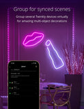 مجموعة TWINKLY FLEX للمبتدئين من 3M - أنبوب إضاءة مرن من الجيل الثاني مزود بـ 300 مصباح LED RGB يتم التحكم فيه عبر تطبيق - أبيض