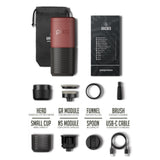 WACACO PIXAPRESSO - Electric Portable Espresso Machine – Compact, Lightweight, Barista-Quality Coffee Maker for Travel, Home, Office – Perfect for Fresh Espresso Anytime, Anywhere - Tuscan Red