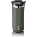 Wacaco Octaroma GRANDE Vacuum Insulated Mug (435ml) - Double Wall Stainless Steel Coffee Travel Tumbler w/ Leakproof Drinking Lid, Reusable, Washable, BPA-Free, Hot & Cold - Grey