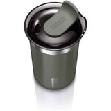 Wacaco OCTAROMA Vacuum Insulated Mug (300ml) - Double Wall Stainless Steel Vacuum Insulated Coffee Travel Mug with Leakproof Drinking Lid - Grey