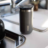 Wacaco OCTAROMA Vacuum Insulated Mug (300ml) - Double Wall Stainless Steel Vacuum Insulated Coffee Travel Mug with Leakproof Drinking Lid - Grey