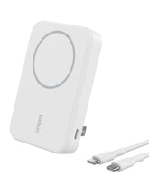 BELKIN Powerbank Qi2 Wireless 8K Kick Stand White