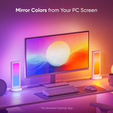 Nanoleaf Pegboard Desk Dock with LED Display| RGB Light Effects, Desk Storage, Connectivty, Stylish Desk Set-up for Gen Z, Compatible with Mac & Windows - White