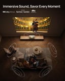 جهاز عرض XGIMI Aura 2 قصير المدى، حساسية ISO 2500، دقة 4K IMAX، مع شاشة عرض 100 بوصة