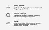 Belkin Connect 100W USB-C Core GaN Power Adapter, Fast-Charging Adapter w/ Universal USB-C Compatibility, 100W Power Delivery, 8ft Power Cable for Gaming, MacBook Pro, PC Laptops, Chromebook - Black