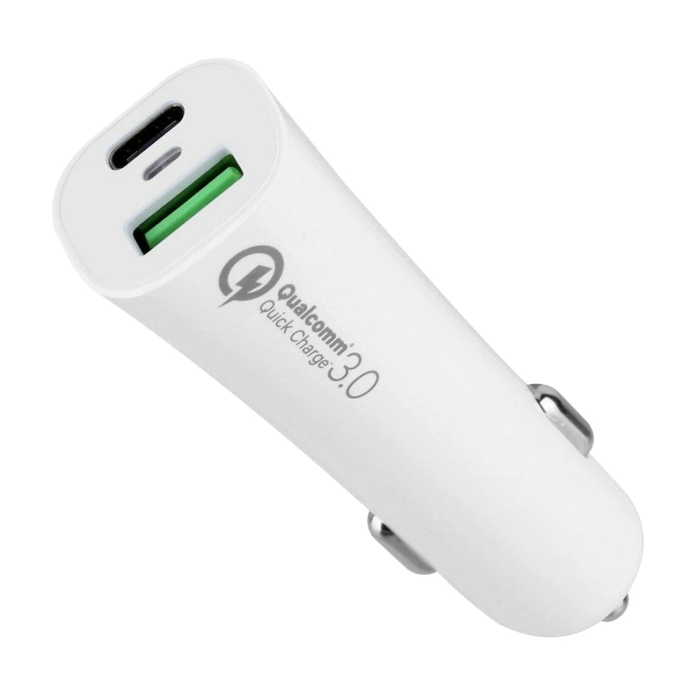 Momax Elite Double-port Car Charger 30W - White