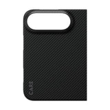 CARE by PanzerGlass Discovery Case for iPhone Duo | MagSafe, Premium Aramid Fiber, Steel Shock Protection, Ultra-Thin & Lightweight, Black & Grey