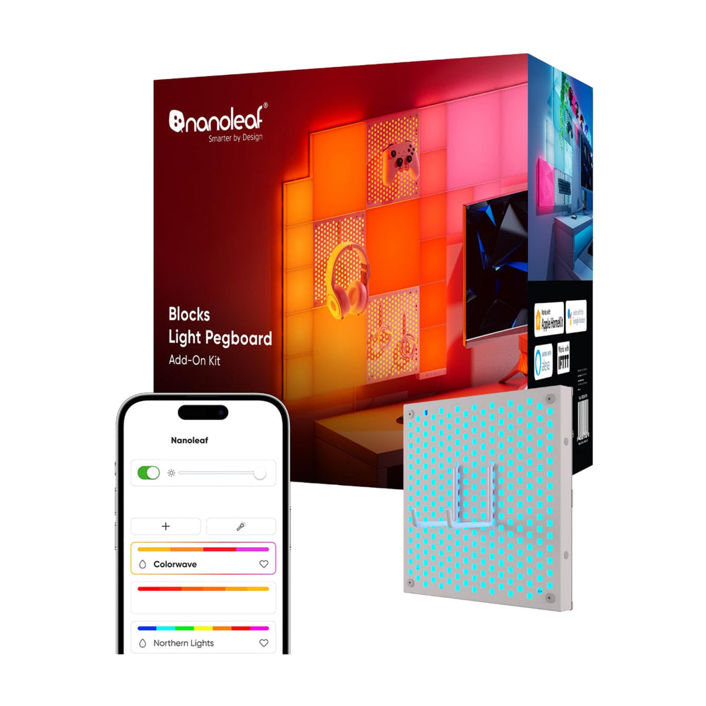 Nanoleaf Blocks Add-On Kit Pegboard 1 Pack White