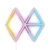 مجموعة NANOLEAF Lines Starter Kit - نظام لوحة LED ذكي يعمل بتقنية WiFi مع مُحلل موسيقي مرئي - عبوة من 9 قطع - أبيض