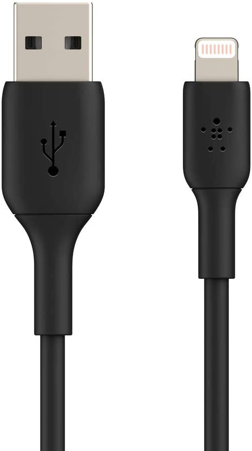 Belkin - Boost Charge USB-A to Lightning Braided Cable 0.15Meter - Black