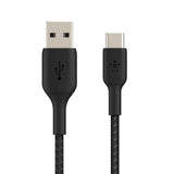 Belkin - Boost Charge USB-C to USB-A Braided Cable 1Meter - Black