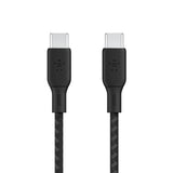 Belkin BoostCharge USB-C to USB-C Braided Cable (3M) 100 Watts - Ultra Fast Charging & Data Cable, USB2.0, 100W PD, USB-IF Certified, for Apple MacBooks, iPad, Windows Laptops, Chromebook -Black
