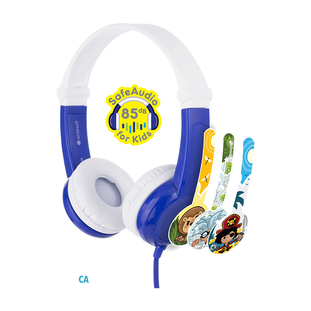 Buddyphones Connect On-Ear Wired Headphones - Blue
