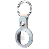 CASE-MATE Clip Ring Leather Keychain Apple AirTag Case - Iridescent