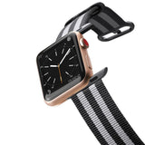CASETIFY Apple Watch Band Nylon Fabric All Series 42 mm Black Stripes (Apple Watch sold separately)