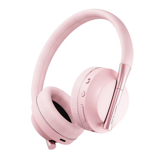 HAPPY PLUGS Play Youth Wireless Headphones - Pink Gold