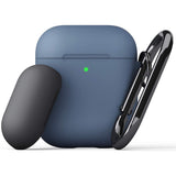 KEYBUDZ PodSkinz Switch Case with Carabiner for AirPods 1 & 2 - Cobalt Blue
