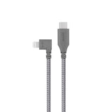 MOSHI Integra USB-C to Lightning Cable with 90-degree Connector 1.5m - Titanium Gray