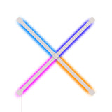 مجموعة NANOLEAF Lines Squared Starter Kit - نظام لوحة LED ذكي يعمل بتقنية الواي فاي مع مُحلل موسيقي مرئي - عبوة من 4 قطع - أبيض