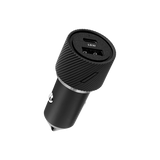 شاحن سيارة سريع الشحن من ناتيف يونيون، ثنائي المنافذ USB-A و USB-C، بقوة 30 واط - لون رمادي داكن