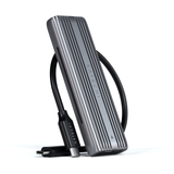 علبة أقراص SATECHI USB-C NVME وSATA SSD - محول NVMe SSD بدون أدوات - رمادي