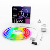 مجموعة TWINKLY FLEX للمبتدئين من 3M - أنبوب إضاءة مرن من الجيل الثاني مزود بـ 300 مصباح LED RGB يتم التحكم فيه عبر تطبيق - أبيض