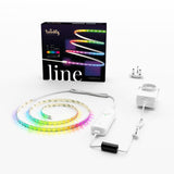 مجموعة TWINKLY LINE الأساسية - شريط إضاءة LED من الجيل الثاني بطول 1.5 متر، مزود بـ 90 مصباح LED RGB، يتم التحكم فيه عبر تطبيق، لاصق + مغناطيسي - أبيض
