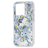 شركة رايفل بيبر. هاتف آيفون 14 برو - لون أزرق حفلة الحديقة مع ماج سيف - شفاف