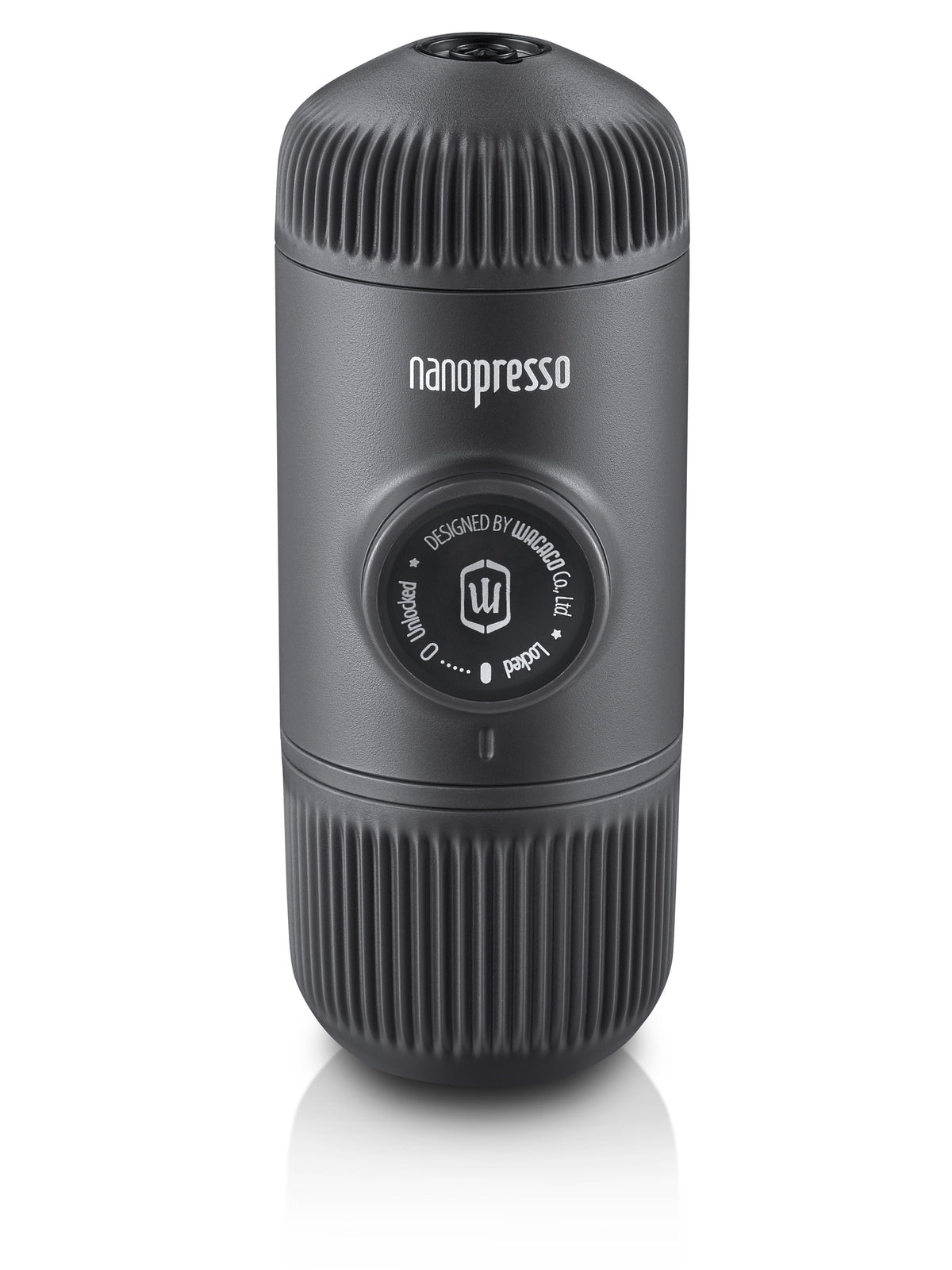 Wacaco Nanopresso Portable Espresso Maker, 18 Bar Manual Pressure, Travel Coffee Machine, Ground Coffee Compatible, No Electricity Needed, Black