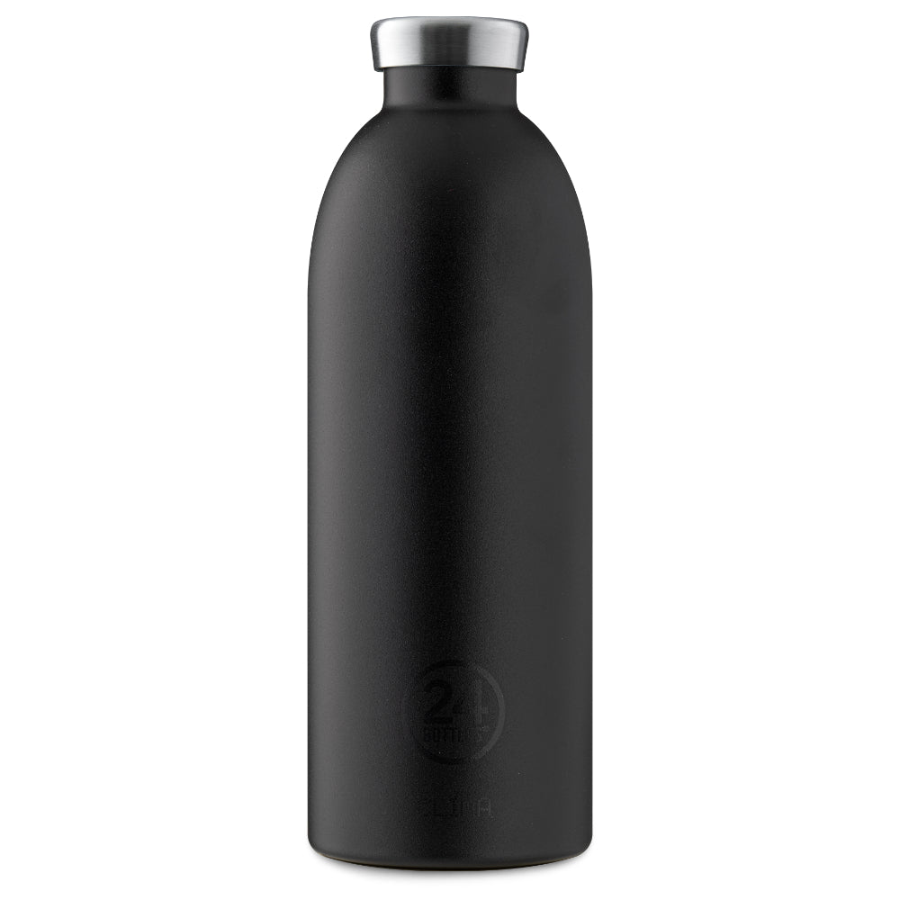 24BOTTLES Clima Double Walled Stainless Steel Water Bottle - 850ml - Stone Tuxedo Black