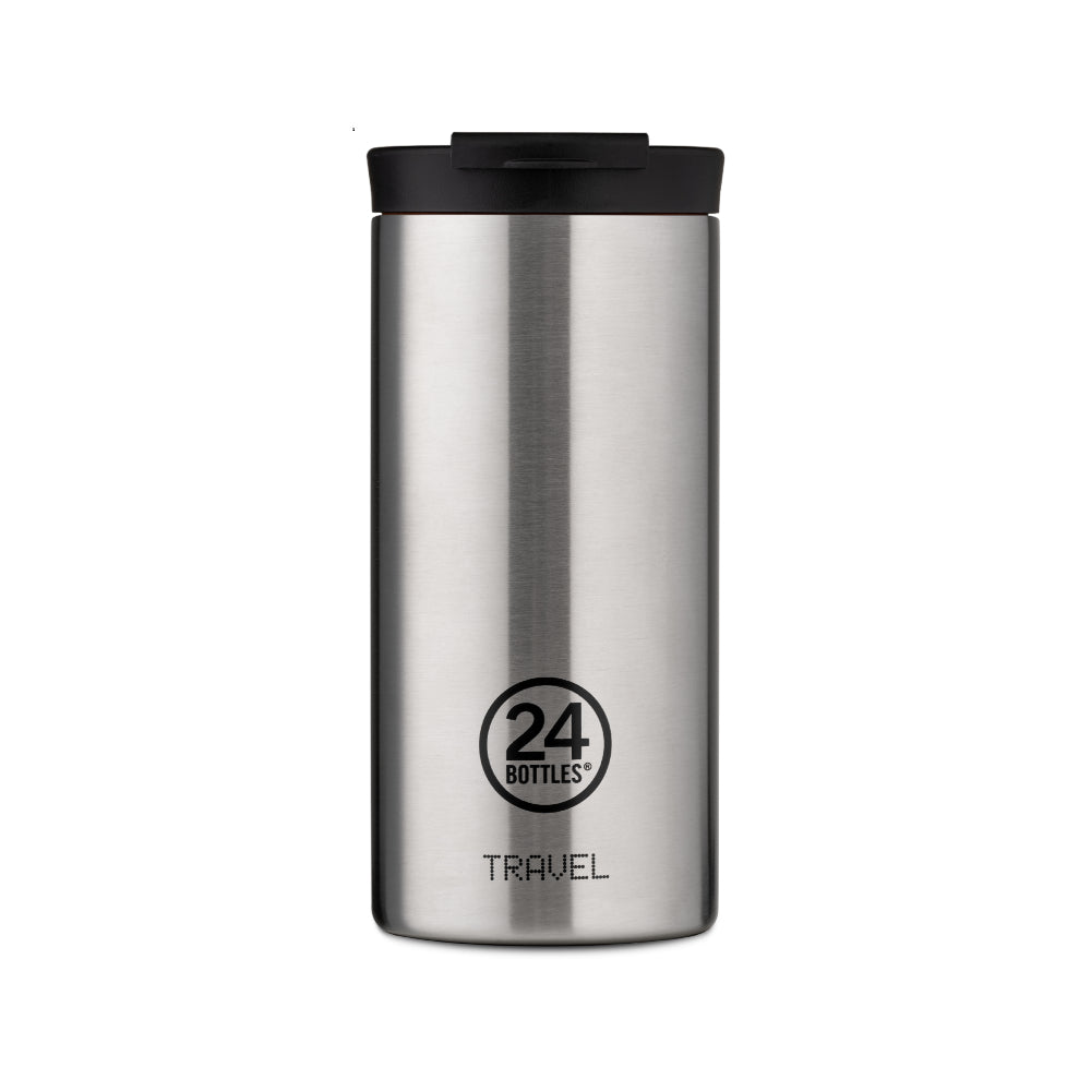24BOTTLES Double Walled Stainless Steel Travel Tumbler - 600ml - Steel