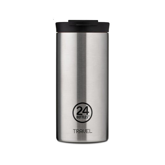 24BOTTLES Double Walled Stainless Steel Travel Tumbler - 600ml - Steel