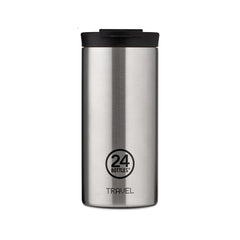 24BOTTLES Double Walled Stainless Steel Travel Tumbler - 600ml - Steel