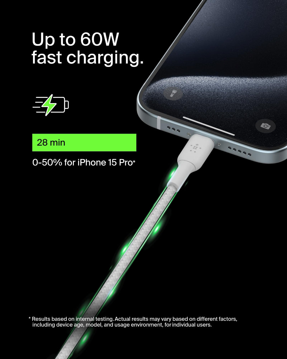 Belkin - Boost Charge Usb-C To Usb-C Braided Cable 2Meter - White