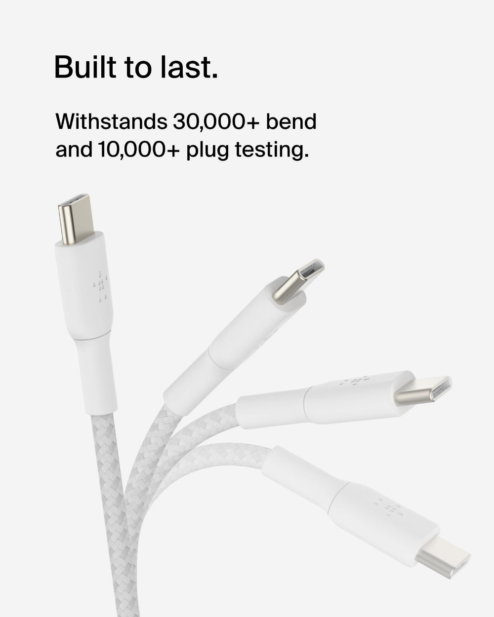Belkin - Boost Charge Usb-C To Usb-C Braided Cable 2Meter - White
