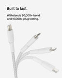 Belkin - Boost Charge Usb-C To Usb-C Braided Cable 2Meter - White