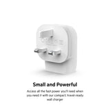 BELKIN BoostCharge Wall Charger 30W PD 3.0 PPS with USB-C to USB-C Cable| Slim, Portable, LightWeight, Fast Charging for Apple iPhone 16/15 Series, iPads, Samsung Phones, Tablets - White