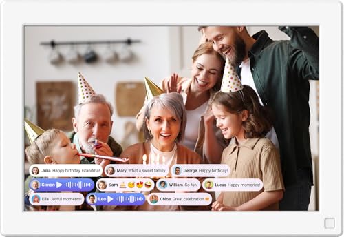 Smart WiFi Digital Photo Frame myFirst Frame Live 10 Inch 1280x800 LCD Touch Screen, Auto-Rotate Portrait and Landscape, 32GB Memory with Cloud Storage, Share Moments Instantly via myFirst Circle App